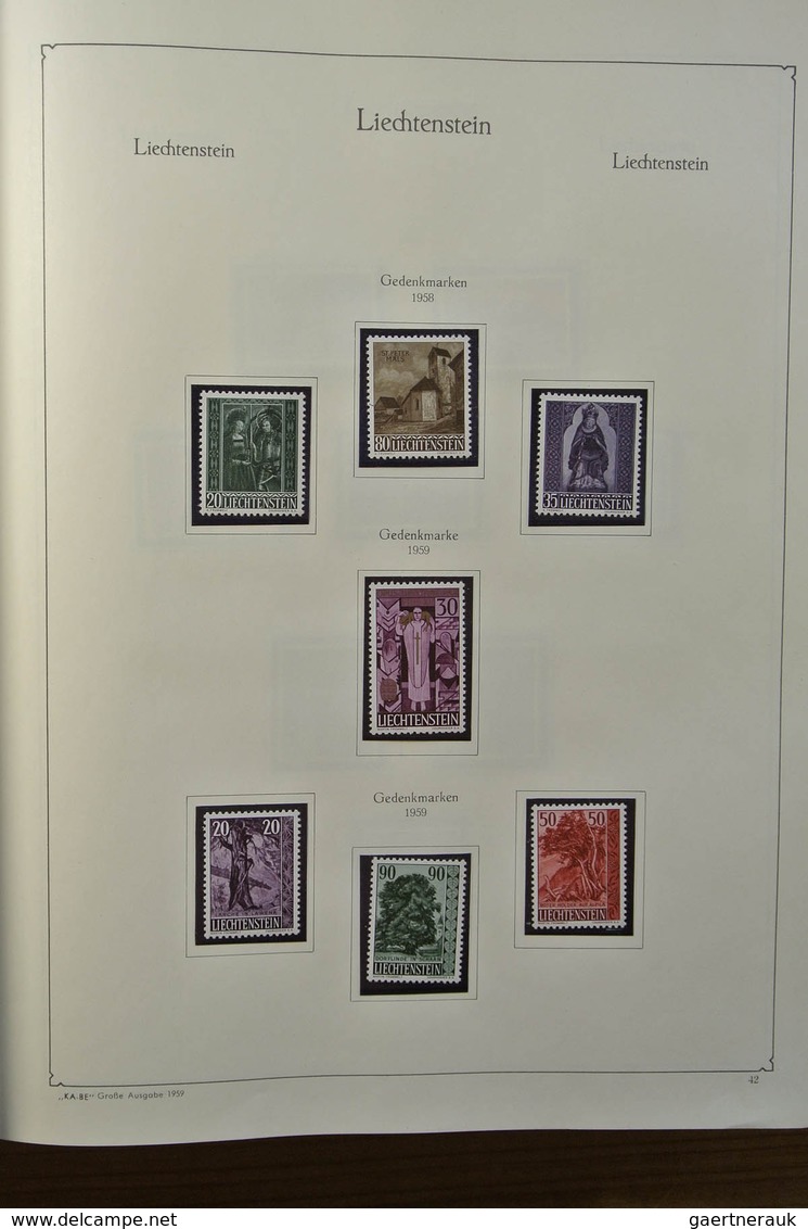 27187 Liechtenstein: 1912-1967. Well filled, MNH, mint hinged and used collection Liechtenstein 1912-1967