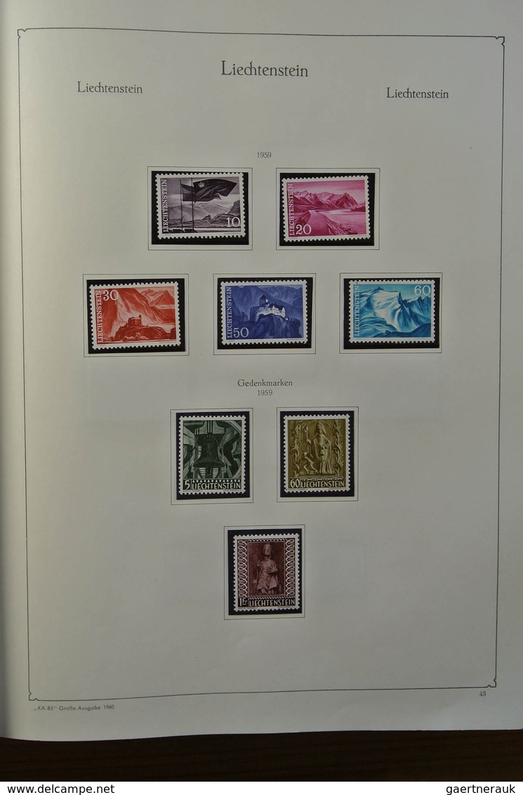 27187 Liechtenstein: 1912-1967. Well filled, MNH, mint hinged and used collection Liechtenstein 1912-1967