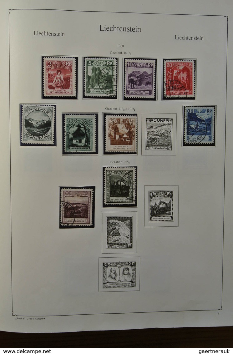 27187 Liechtenstein: 1912-1967. Well filled, MNH, mint hinged and used collection Liechtenstein 1912-1967