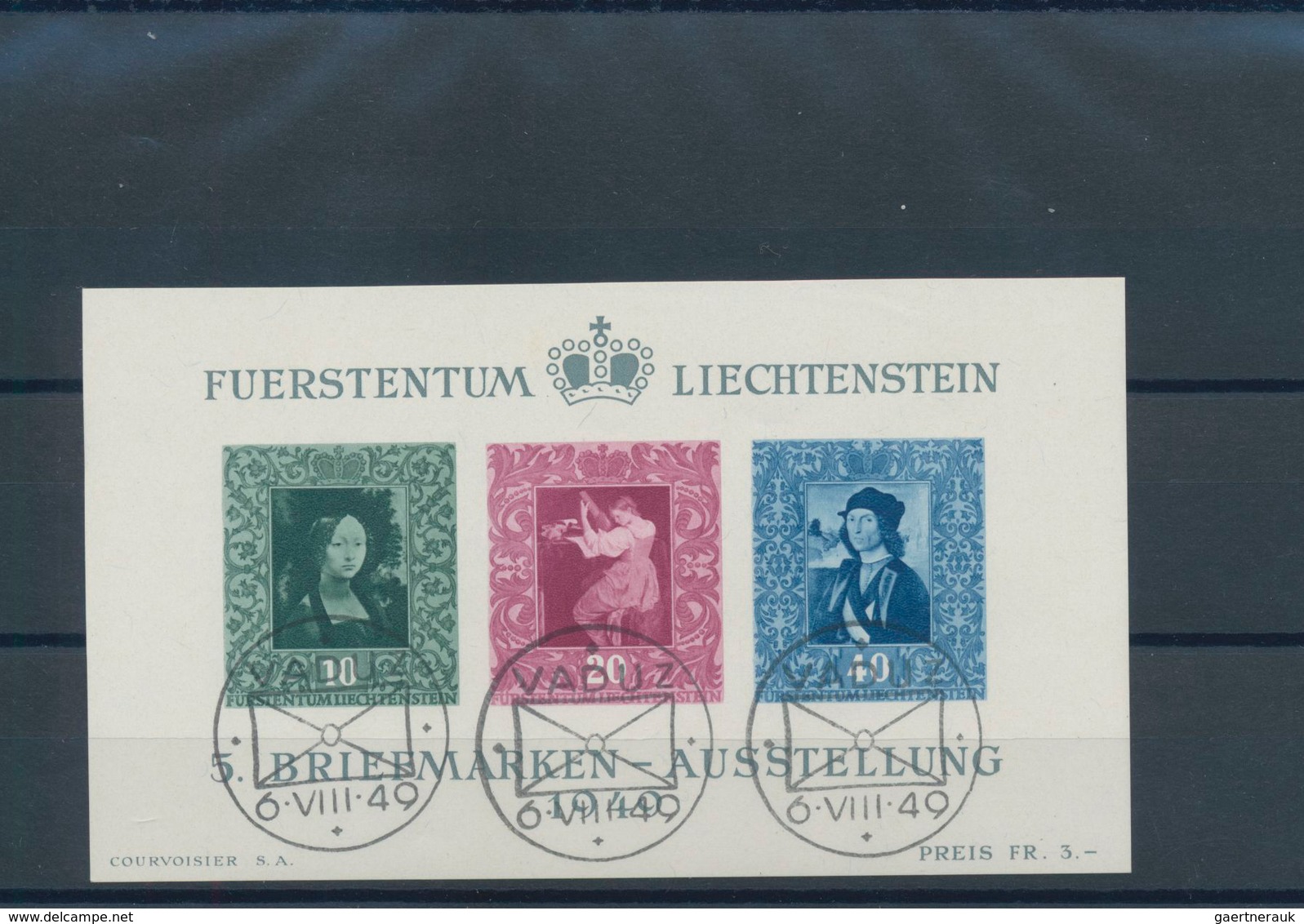 27188 Liechtenstein: 1912/1960, Sauberes Lot Von Mittleren Und Besseren Ausgaben Ab MiNr. 1/3, Dabei MiNr. - Lettres & Documents