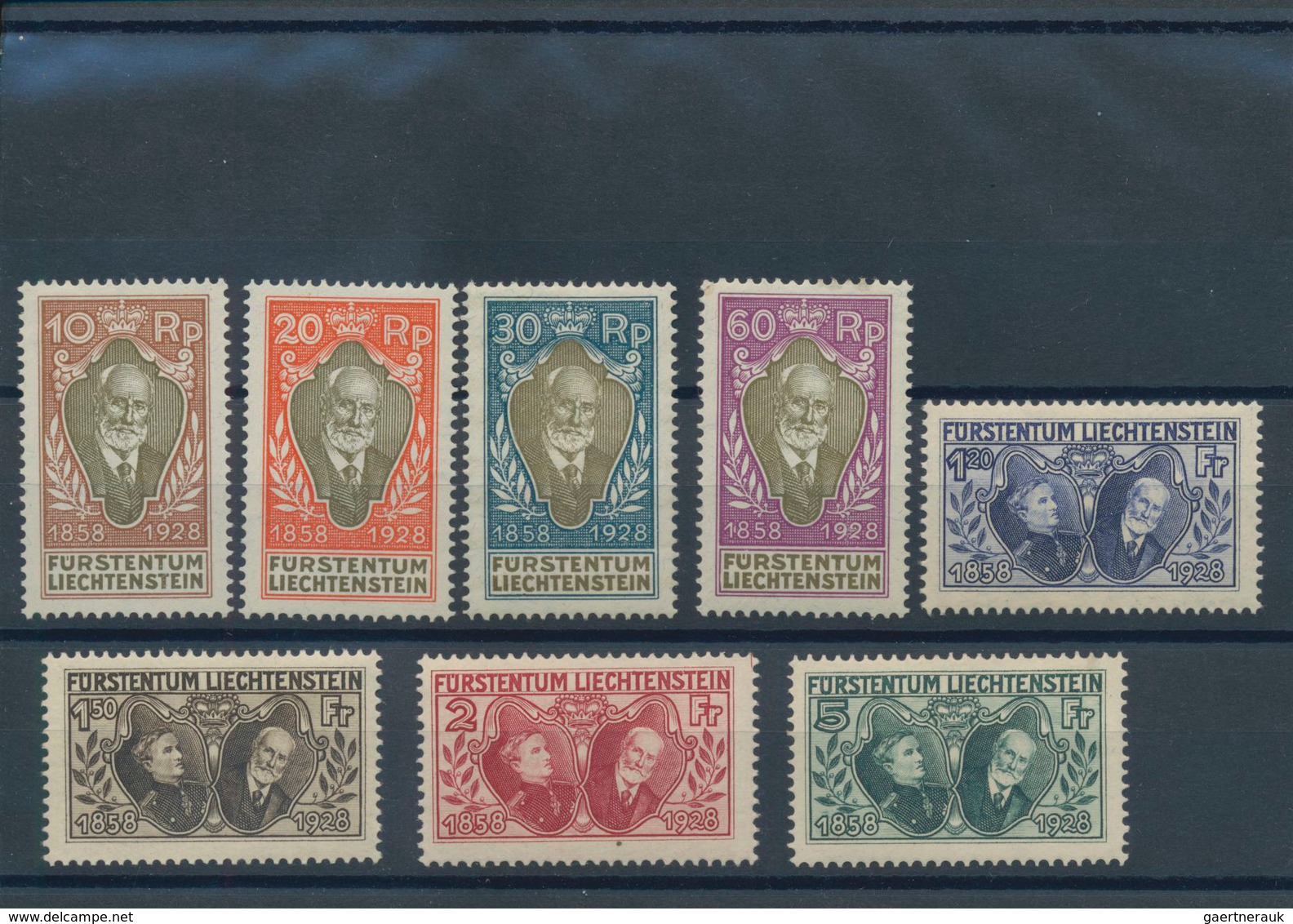 27188 Liechtenstein: 1912/1960, Sauberes Lot Von Mittleren Und Besseren Ausgaben Ab MiNr. 1/3, Dabei MiNr. - Briefe U. Dokumente