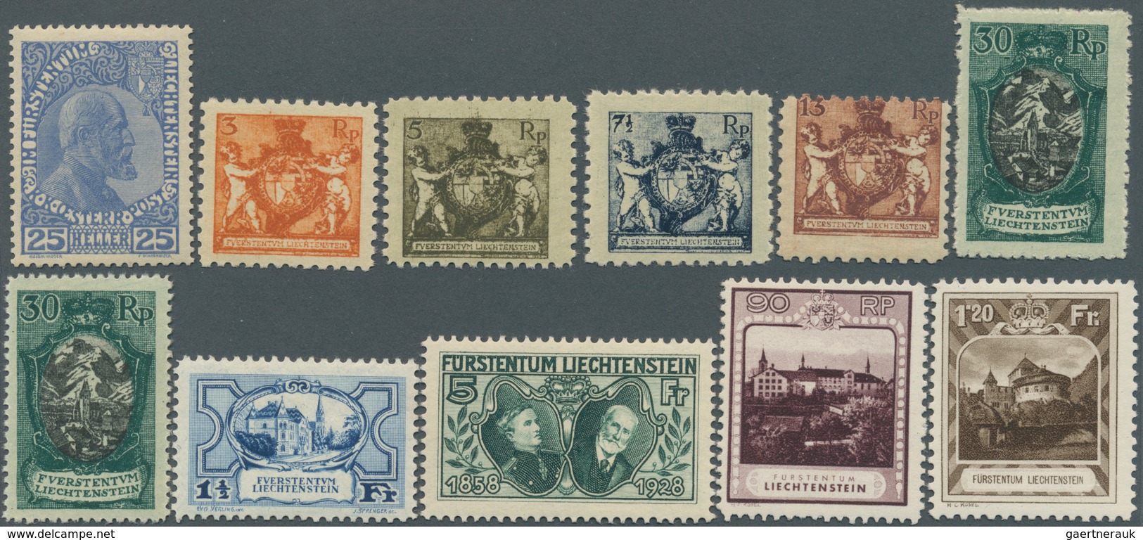 27197 Liechtenstein: 1912/2002, Herausragende, Meist Postfrische Sammlung In 2 Lindner Vordruckalben, Begi - Lettres & Documents