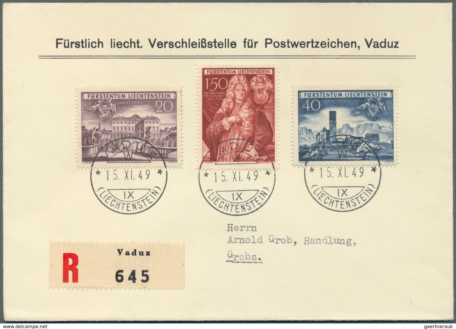 27201 Liechtenstein: 1918/1960, netter Sammlungsposten von über 100 Briefen und Ganzsachen, dabei bessere