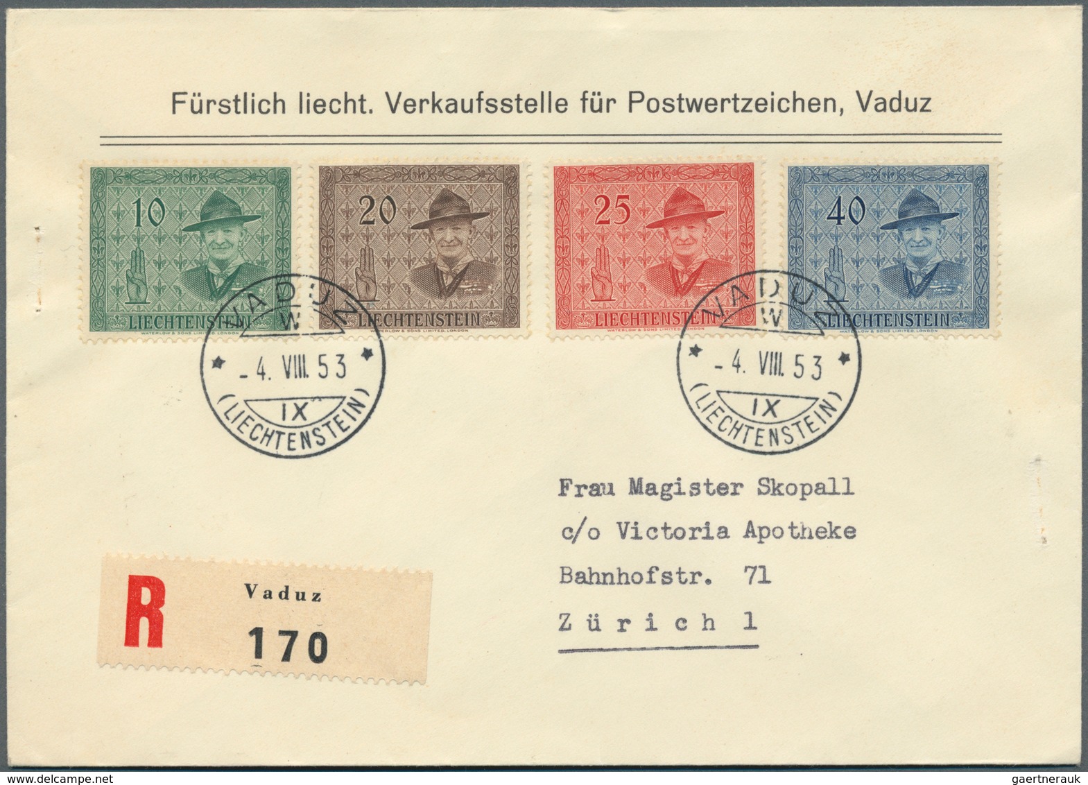 27201 Liechtenstein: 1918/1960, netter Sammlungsposten von über 100 Briefen und Ganzsachen, dabei bessere