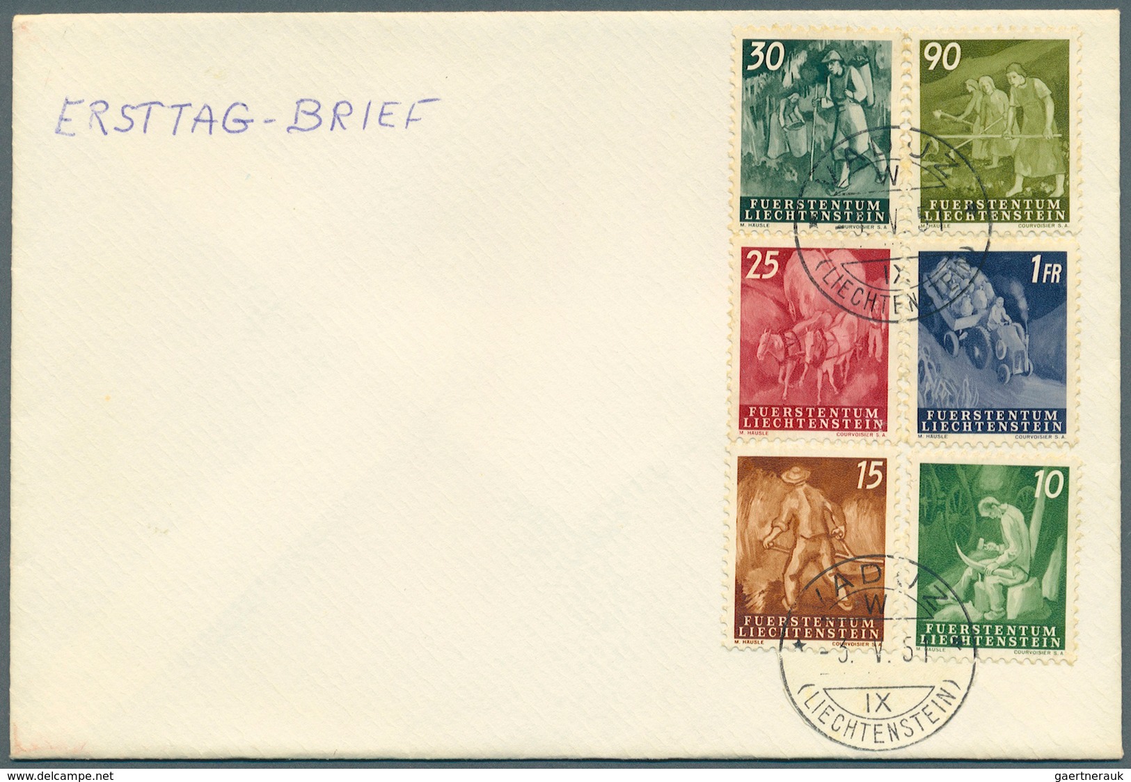 27204 Liechtenstein: 1930er/1960er Jahre: Rund 500 Briefe, Karten, FDCs Und Ganzsachen, Meist Aus Dem Ange - Lettres & Documents