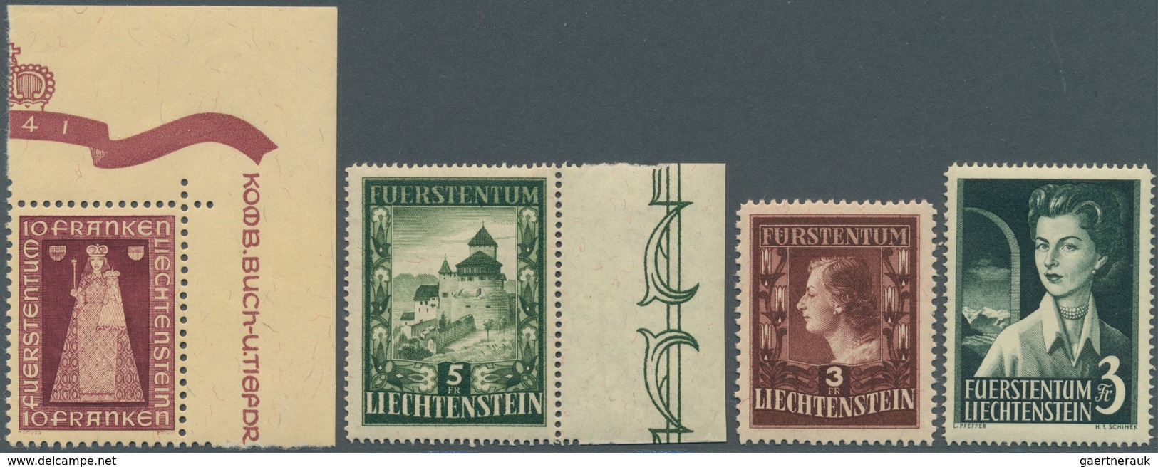 27206 Liechtenstein: 1936/1998, Bis Auf Block 5 In Den Hauptnummern Augenscheinlich Komplette Postfrische - Lettres & Documents