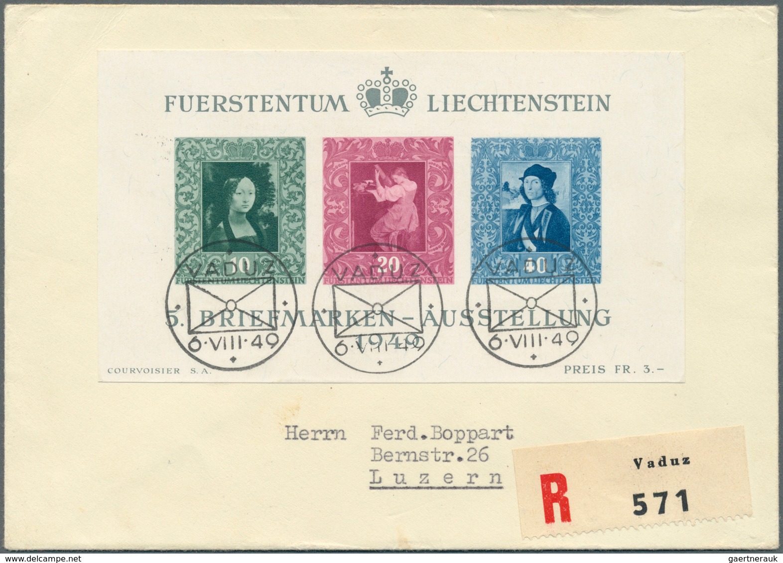 27214 Liechtenstein: 1940/1960, Sammlung Von 30 Verschiedenen FDCs, Dabei U.a. MiNr. 268/76, Block 5, 285/ - Lettres & Documents