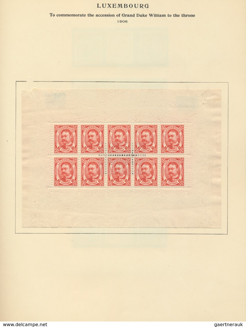27260 Luxemburg: 1852/1970 (ca.), Sammlung Im Scott-Vordruckalbum Mit Schönem Teil Klassik Einschließlich - Autres & Non Classés