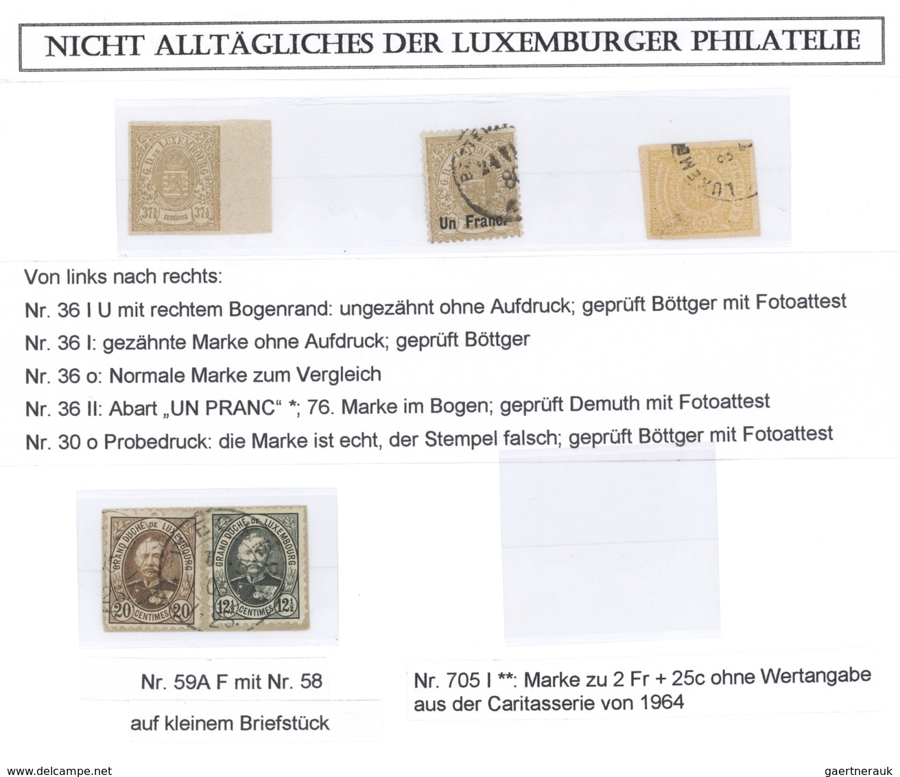 27266 Luxemburg: 1852-2014, Samlung In Zwei Borek Alben Ab Wilhelm III Erstausgabe In Unterschiedlichen Fa - Autres & Non Classés