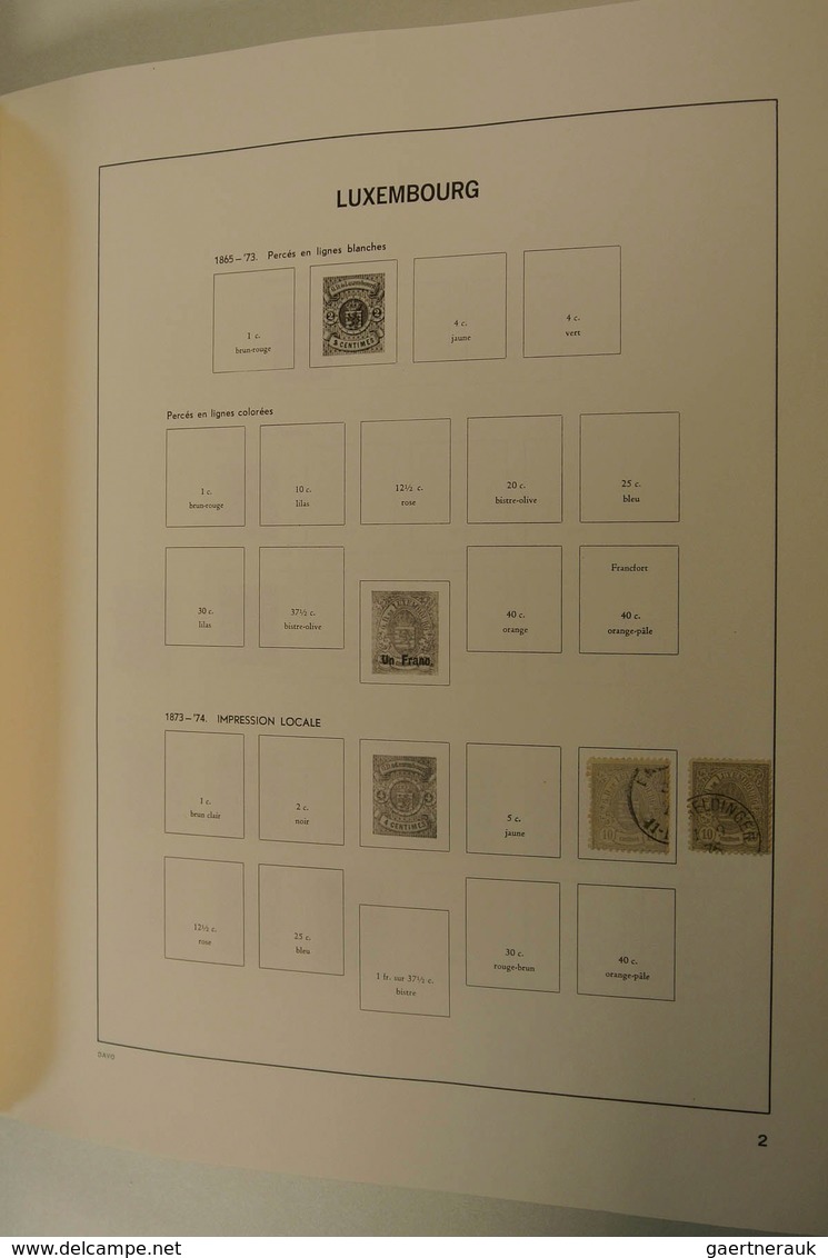 27269 Luxemburg: 1873/2013: Well Filled, MNH, Mint Hinged And Used Collection Luxembourg 1873-2013 In 2 Da - Autres & Non Classés