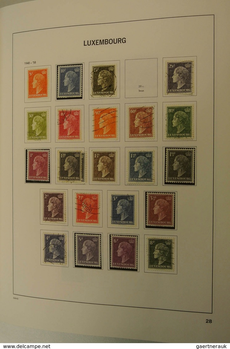 27269 Luxemburg: 1873/2013: Well filled, MNH, mint hinged and used collection Luxembourg 1873-2013 in 2 Da