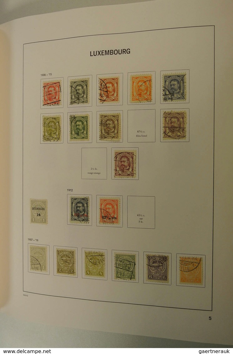 27269 Luxemburg: 1873/2013: Well filled, MNH, mint hinged and used collection Luxembourg 1873-2013 in 2 Da