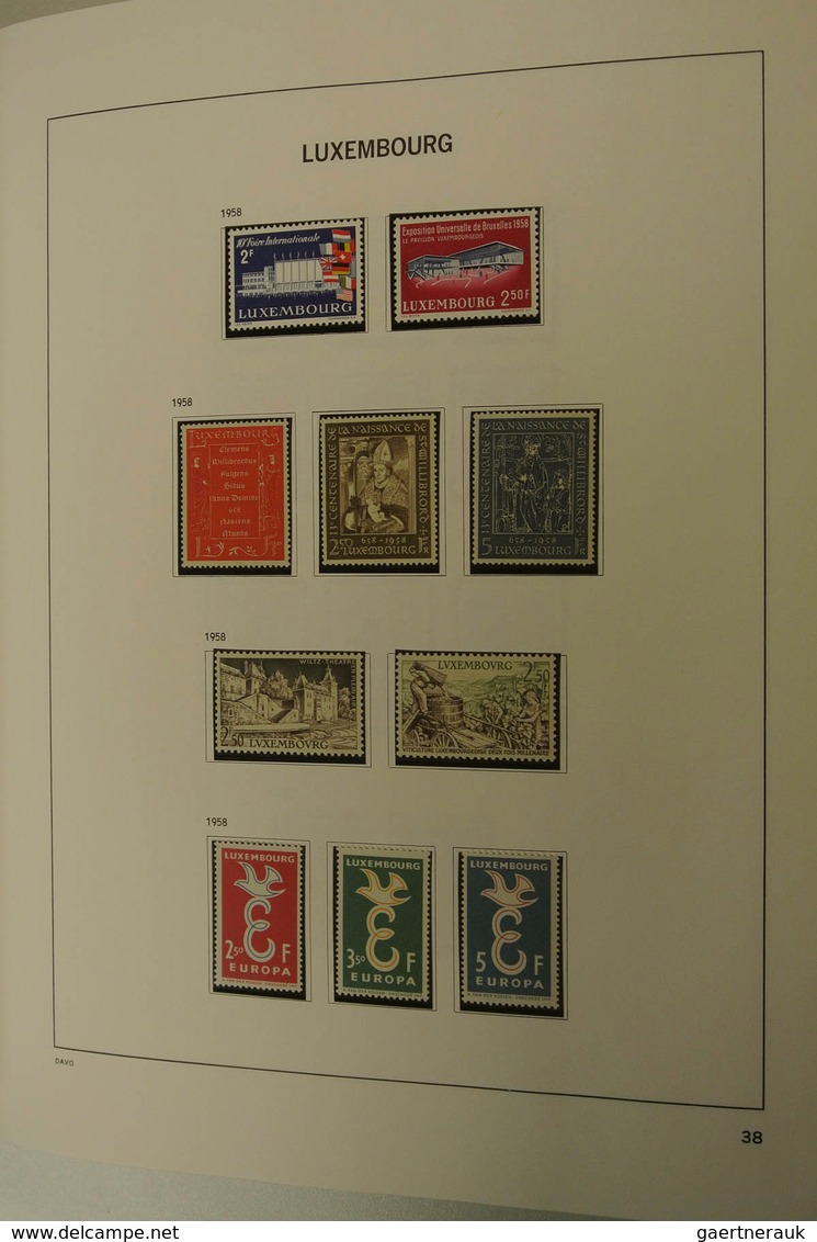 27269 Luxemburg: 1873/2013: Well filled, MNH, mint hinged and used collection Luxembourg 1873-2013 in 2 Da