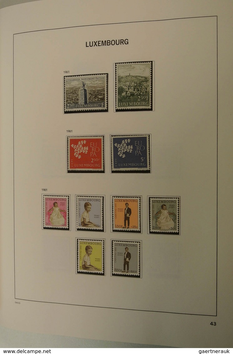 27269 Luxemburg: 1873/2013: Well filled, MNH, mint hinged and used collection Luxembourg 1873-2013 in 2 Da