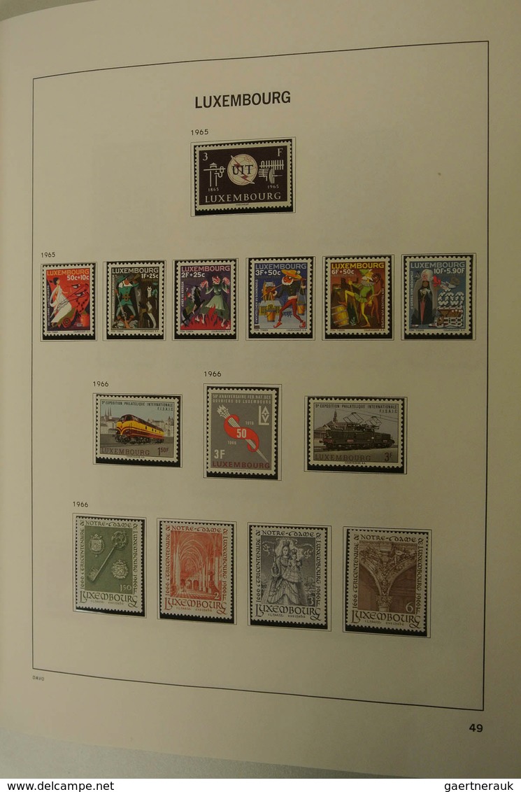 27269 Luxemburg: 1873/2013: Well filled, MNH, mint hinged and used collection Luxembourg 1873-2013 in 2 Da