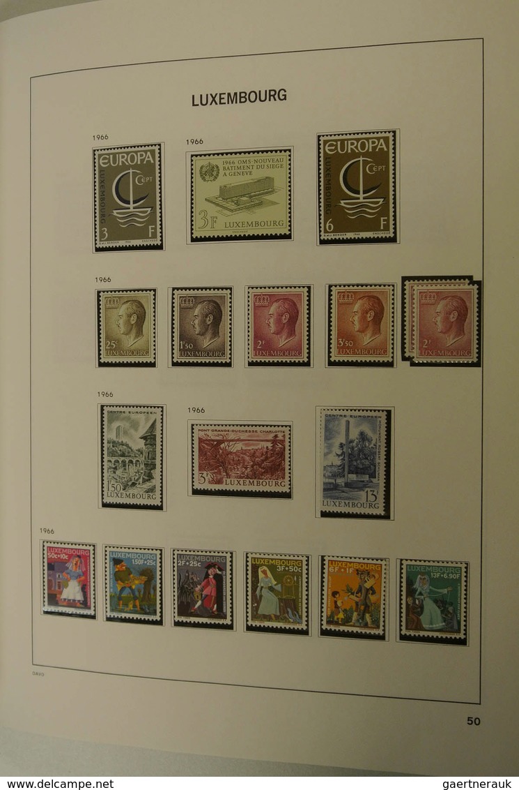 27269 Luxemburg: 1873/2013: Well filled, MNH, mint hinged and used collection Luxembourg 1873-2013 in 2 Da