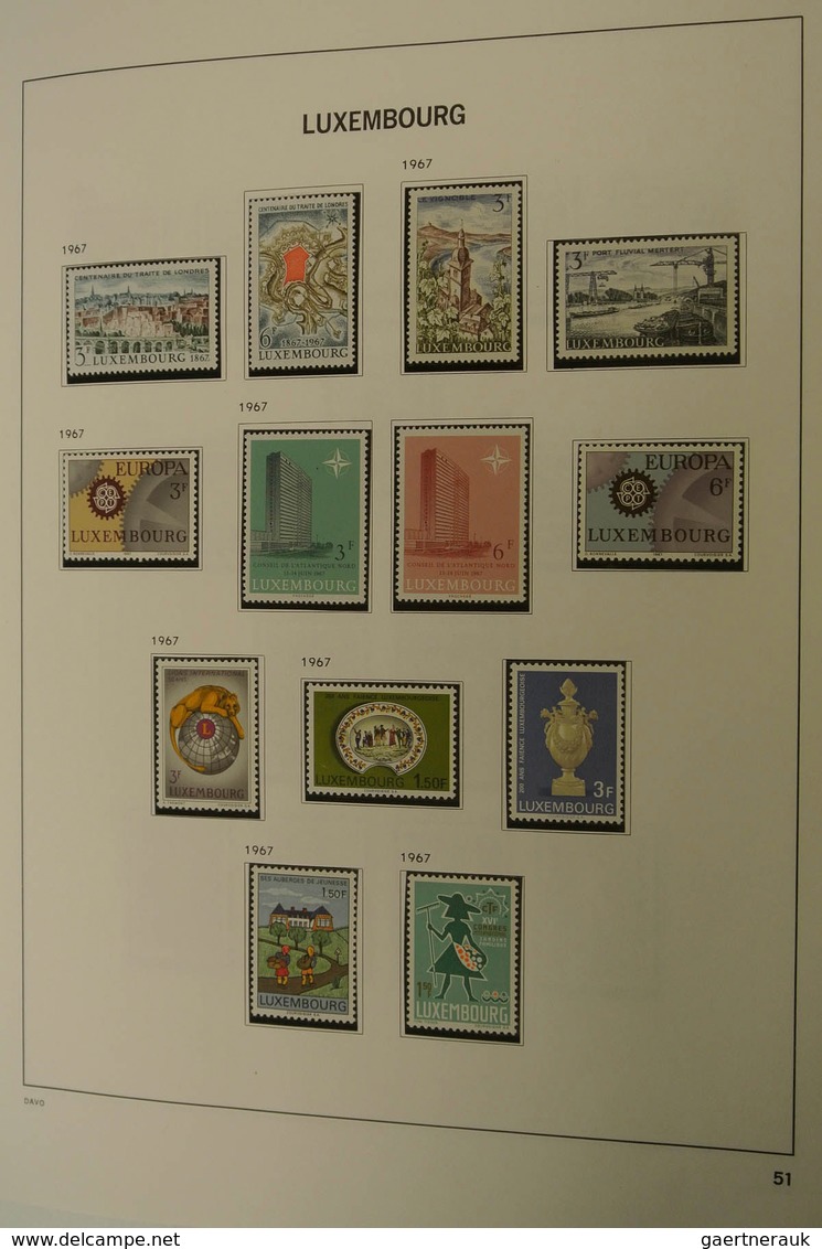 27269 Luxemburg: 1873/2013: Well filled, MNH, mint hinged and used collection Luxembourg 1873-2013 in 2 Da