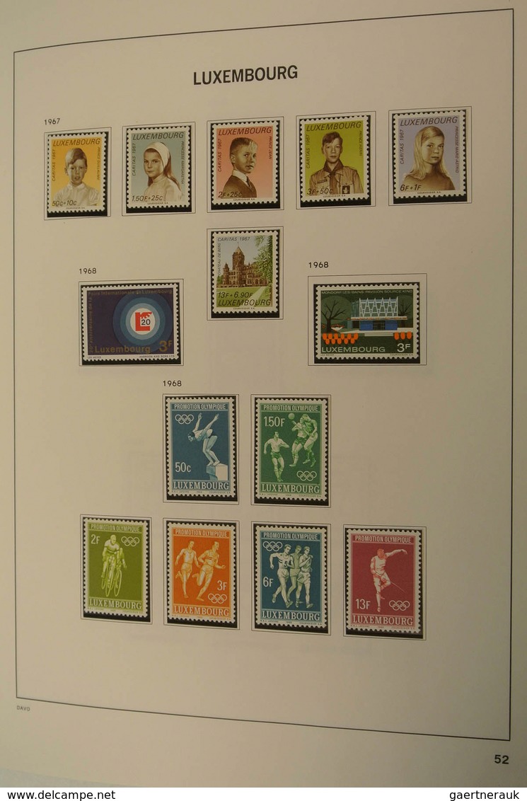 27269 Luxemburg: 1873/2013: Well filled, MNH, mint hinged and used collection Luxembourg 1873-2013 in 2 Da