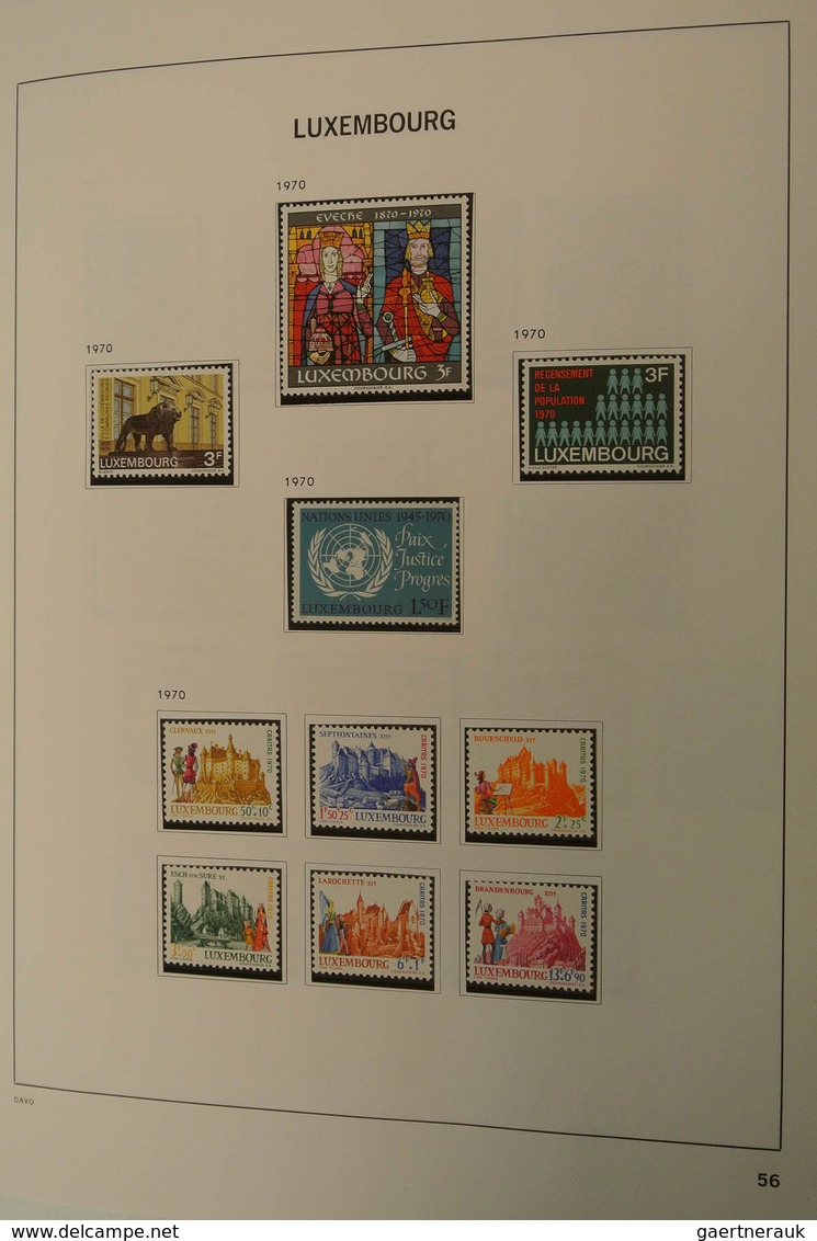 27269 Luxemburg: 1873/2013: Well filled, MNH, mint hinged and used collection Luxembourg 1873-2013 in 2 Da