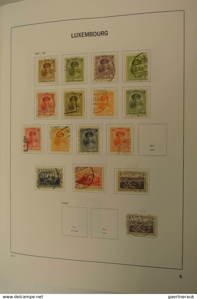 27269 Luxemburg: 1873/2013: Well filled, MNH, mint hinged and used collection Luxembourg 1873-2013 in 2 Da