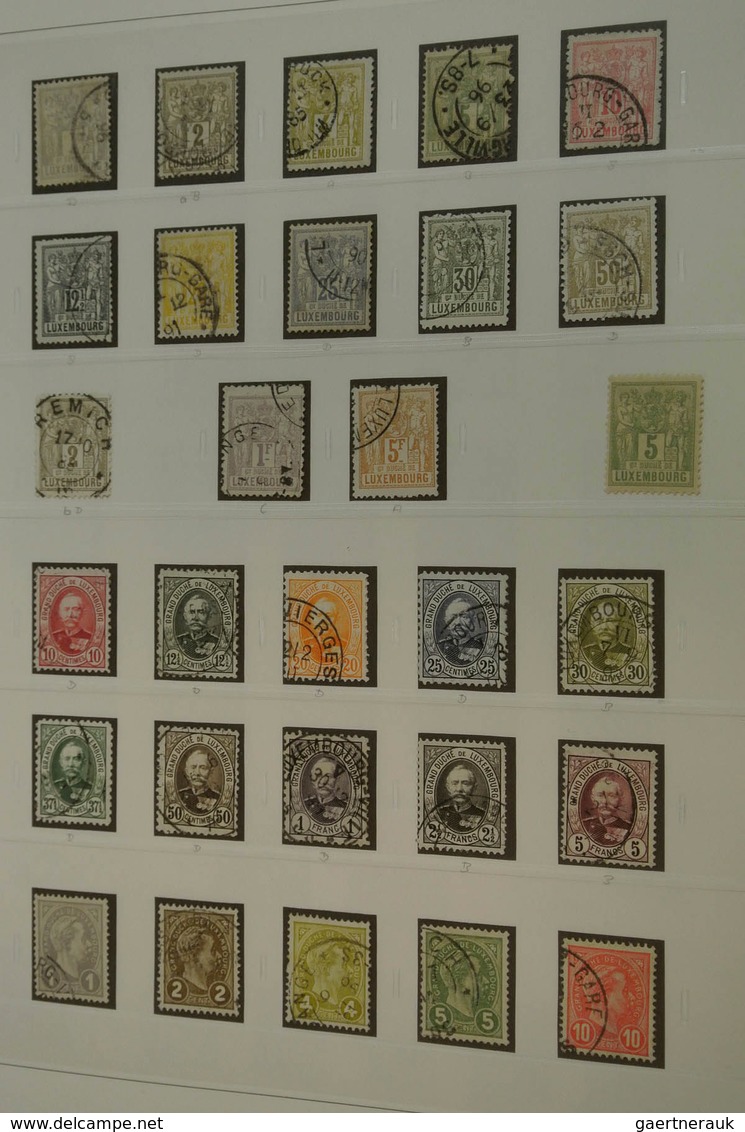 27271 Luxemburg: 1882/2013: Well Filled, MNH, Mint Hinged And Used Collection Luxembourg 1882-2013 In 4 Lu - Autres & Non Classés