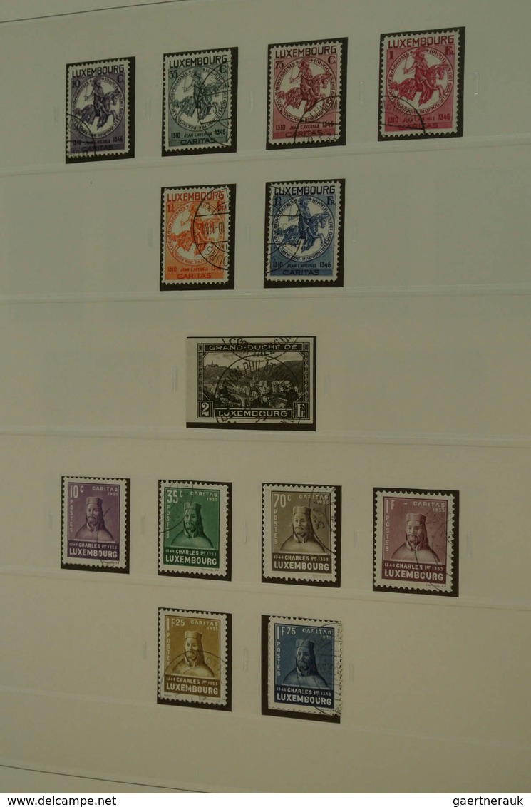27271 Luxemburg: 1882/2013: Well Filled, MNH, Mint Hinged And Used Collection Luxembourg 1882-2013 In 4 Lu - Autres & Non Classés