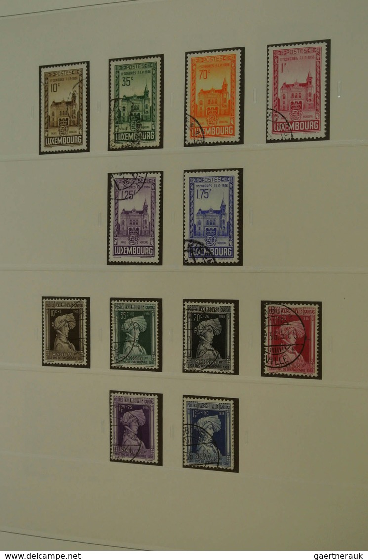 27271 Luxemburg: 1882/2013: Well Filled, MNH, Mint Hinged And Used Collection Luxembourg 1882-2013 In 4 Lu - Autres & Non Classés