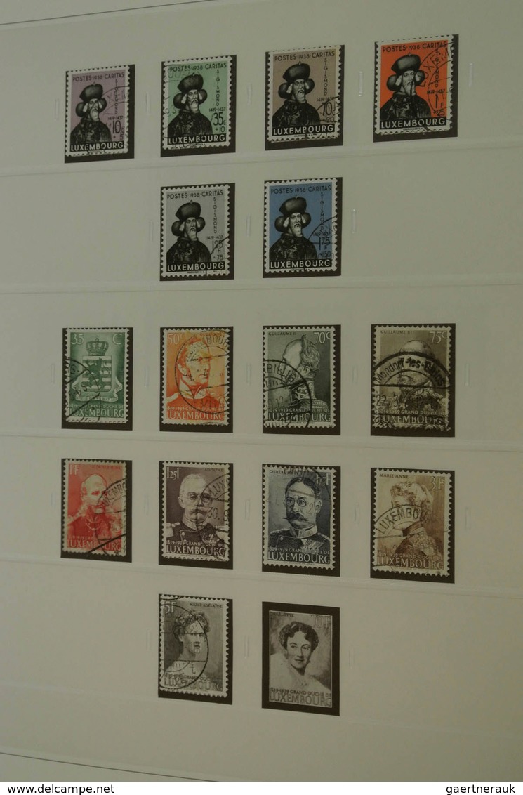 27271 Luxemburg: 1882/2013: Well filled, MNH, mint hinged and used collection Luxembourg 1882-2013 in 4 lu