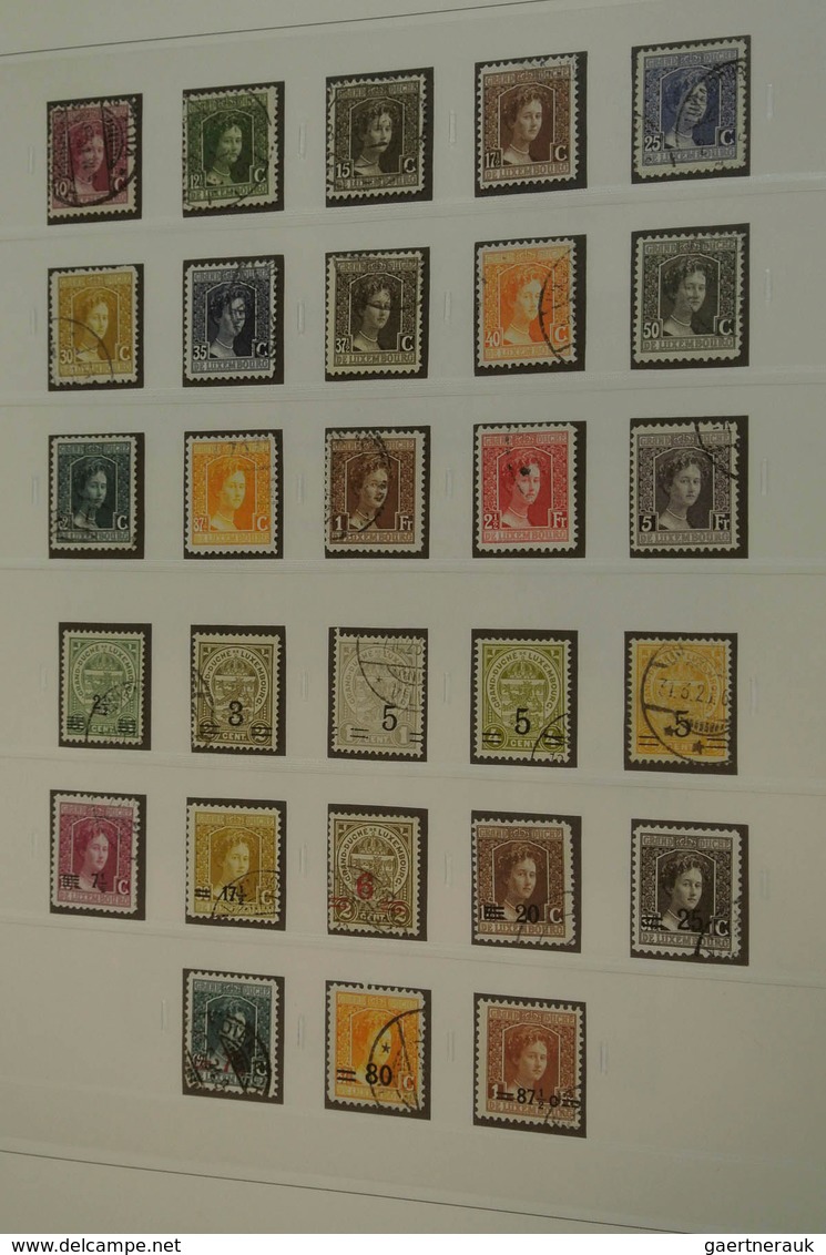 27271 Luxemburg: 1882/2013: Well filled, MNH, mint hinged and used collection Luxembourg 1882-2013 in 4 lu