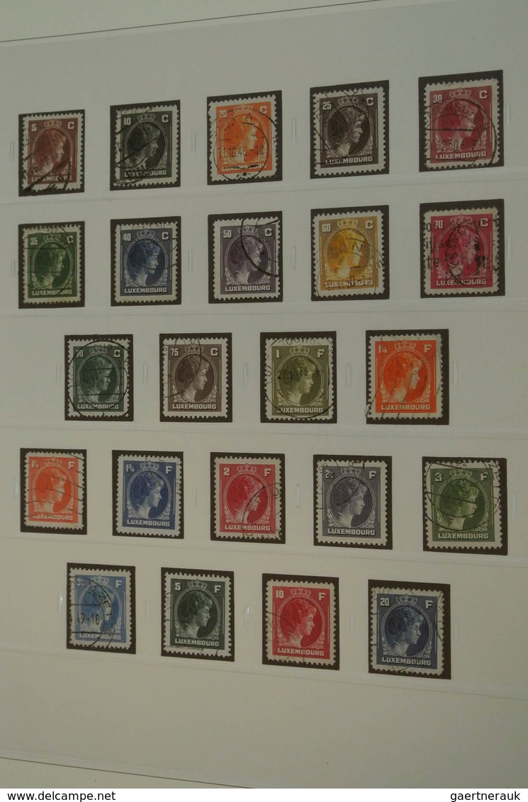 27271 Luxemburg: 1882/2013: Well filled, MNH, mint hinged and used collection Luxembourg 1882-2013 in 4 lu