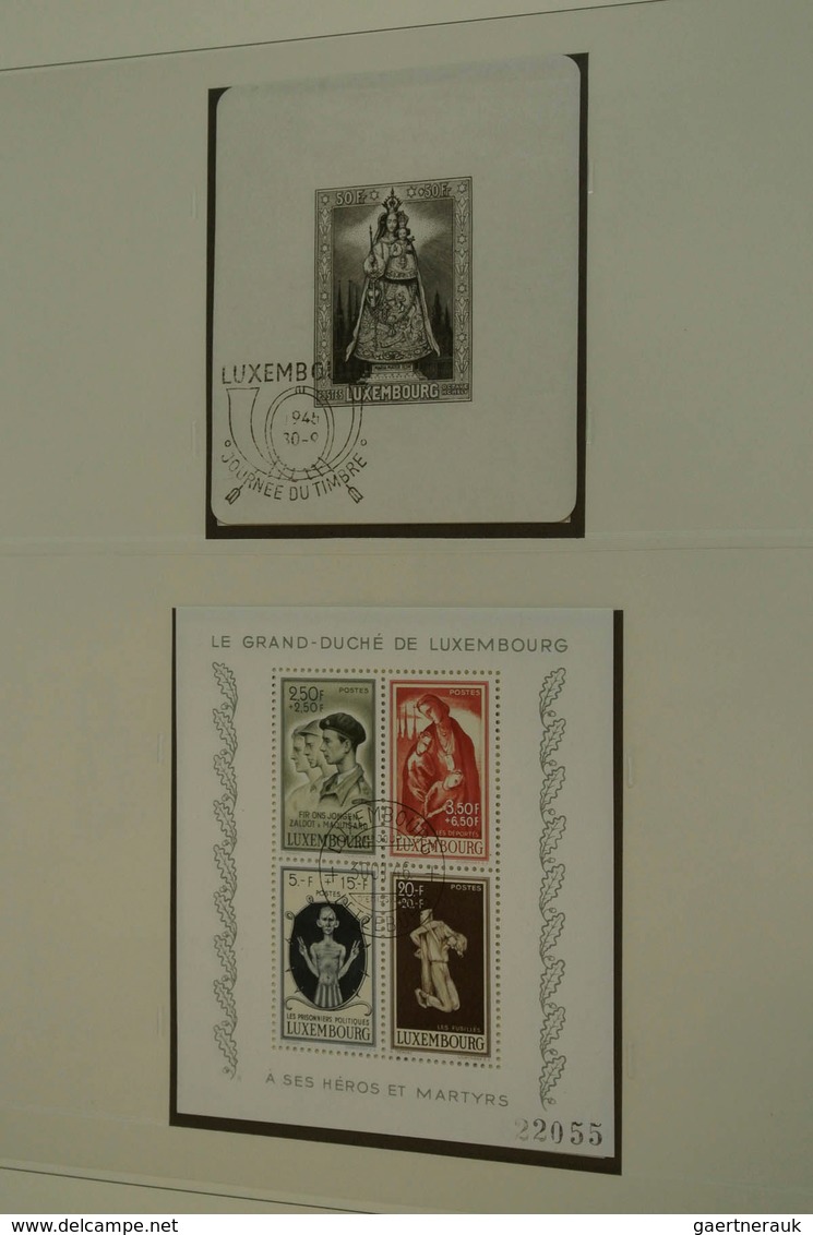 27271 Luxemburg: 1882/2013: Well filled, MNH, mint hinged and used collection Luxembourg 1882-2013 in 4 lu