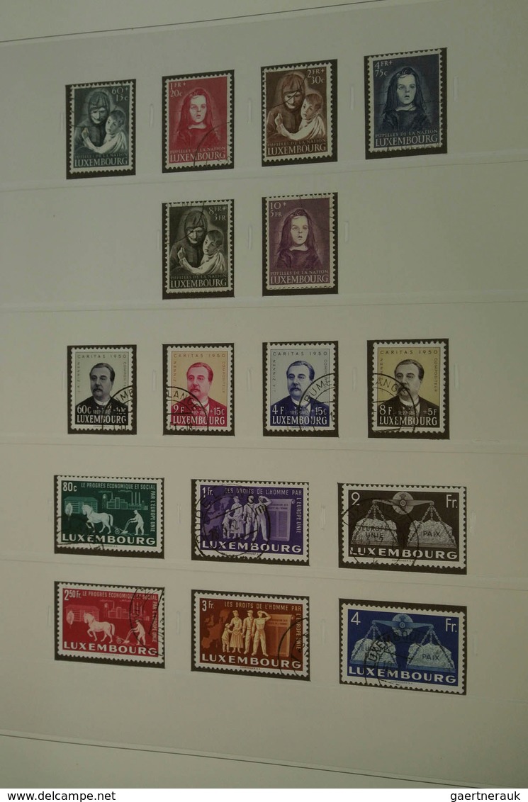 27271 Luxemburg: 1882/2013: Well filled, MNH, mint hinged and used collection Luxembourg 1882-2013 in 4 lu