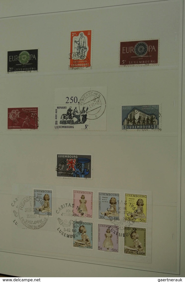 27271 Luxemburg: 1882/2013: Well filled, MNH, mint hinged and used collection Luxembourg 1882-2013 in 4 lu