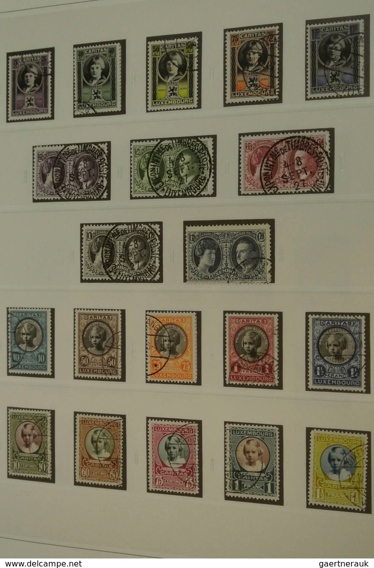 27271 Luxemburg: 1882/2013: Well filled, MNH, mint hinged and used collection Luxembourg 1882-2013 in 4 lu