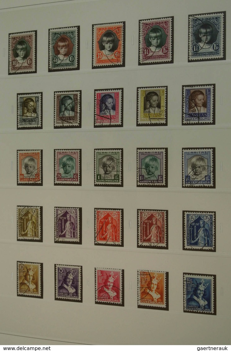 27271 Luxemburg: 1882/2013: Well filled, MNH, mint hinged and used collection Luxembourg 1882-2013 in 4 lu