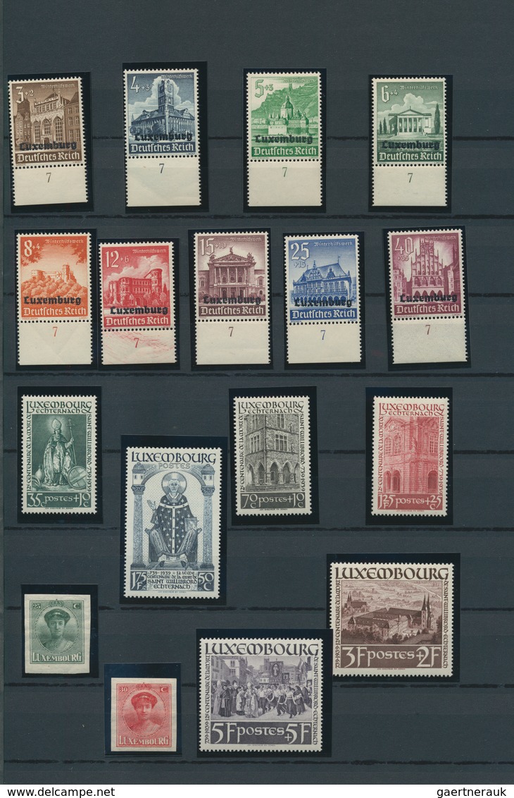 27274 Luxemburg: 1921/1997, U/m Collection On Stocksheets/in Stockbook, Well Collected Throughout With Ple - Autres & Non Classés