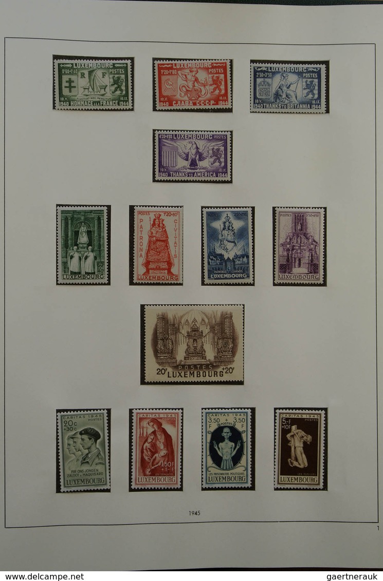 27282 Luxemburg: 1945-1985. For 99% Complete Mint Never Hinged And Used Collection, Including All Good Iss - Autres & Non Classés