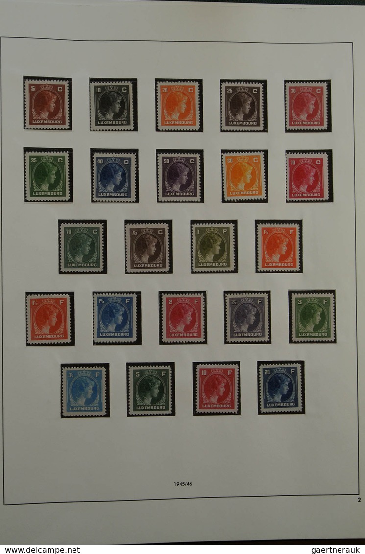 27282 Luxemburg: 1945-1985. For 99% Complete Mint Never Hinged And Used Collection, Including All Good Iss - Autres & Non Classés