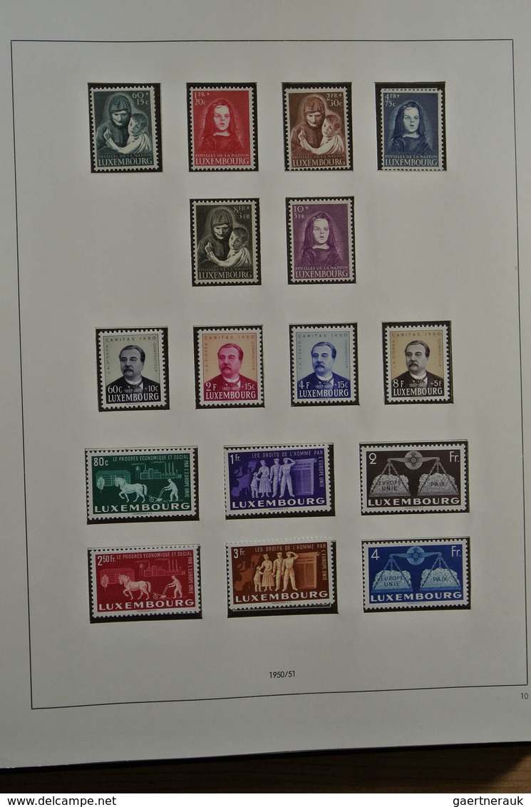 27282 Luxemburg: 1945-1985. For 99% Complete Mint Never Hinged And Used Collection, Including All Good Iss - Autres & Non Classés