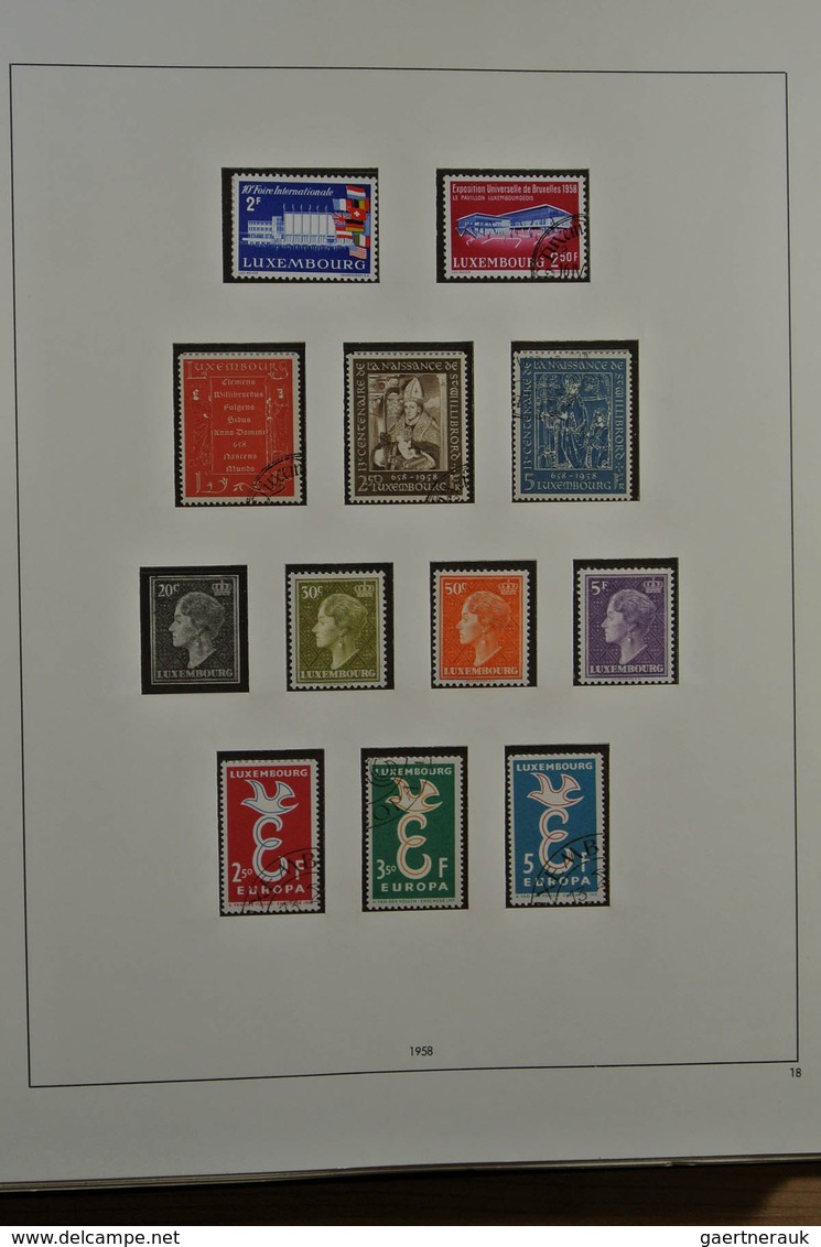 27282 Luxemburg: 1945-1985. For 99% complete mint never hinged and used collection, including all good iss