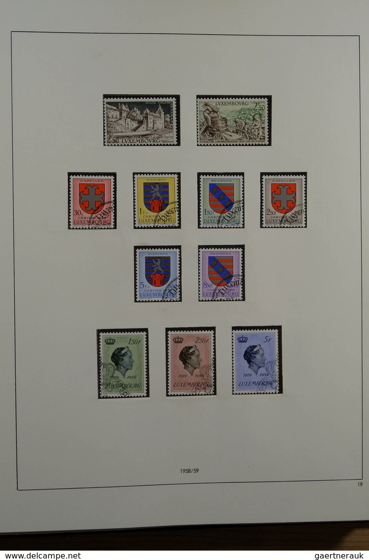 27282 Luxemburg: 1945-1985. For 99% complete mint never hinged and used collection, including all good iss