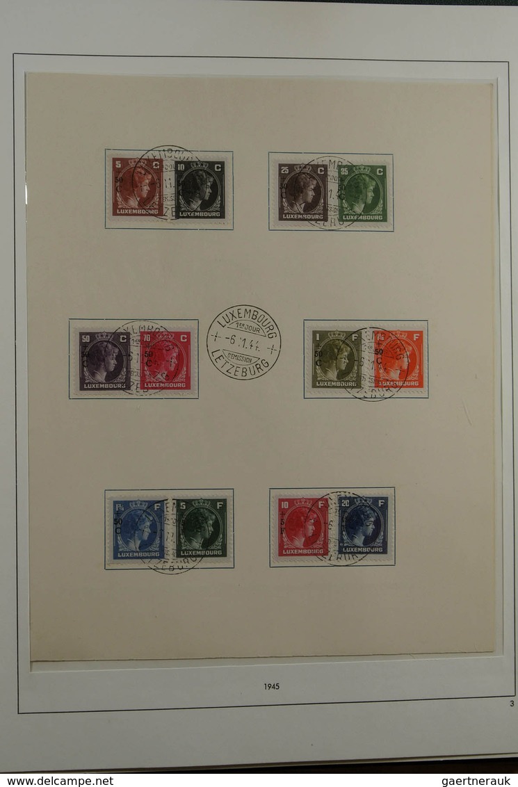 27282 Luxemburg: 1945-1985. For 99% complete mint never hinged and used collection, including all good iss