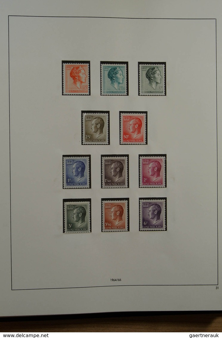 27282 Luxemburg: 1945-1985. For 99% complete mint never hinged and used collection, including all good iss