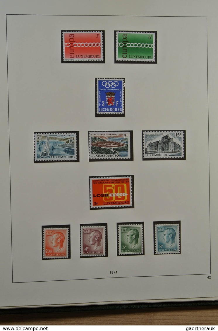 27282 Luxemburg: 1945-1985. For 99% complete mint never hinged and used collection, including all good iss