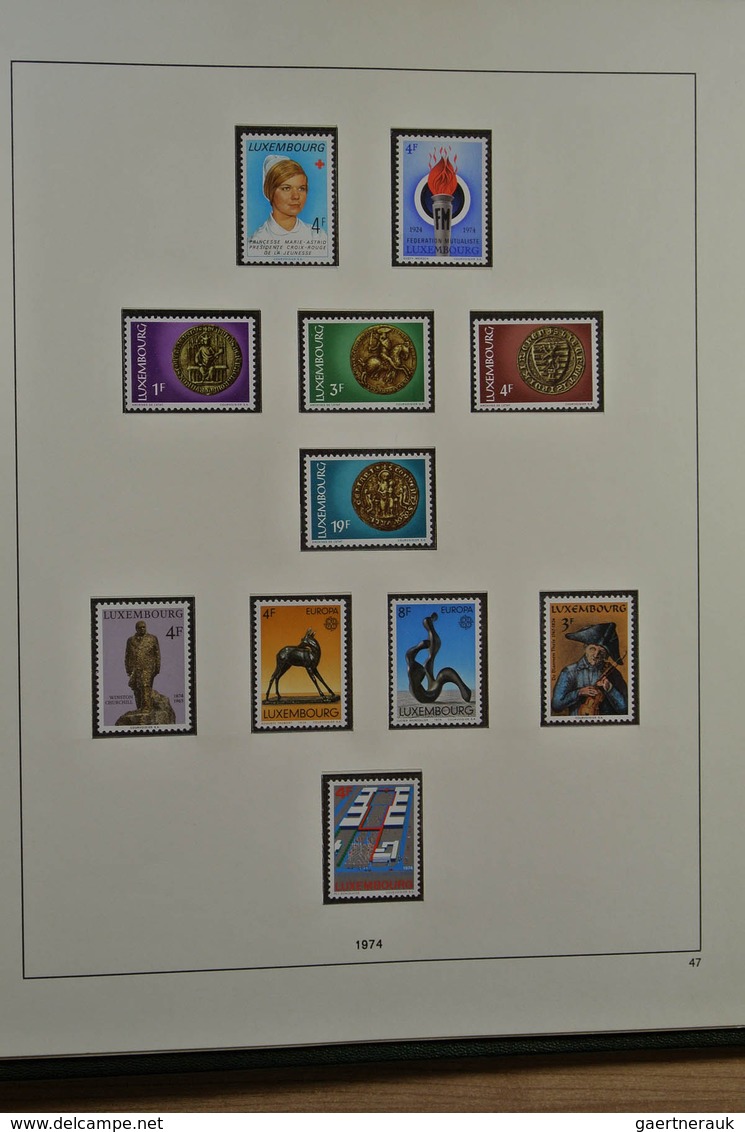 27282 Luxemburg: 1945-1985. For 99% complete mint never hinged and used collection, including all good iss