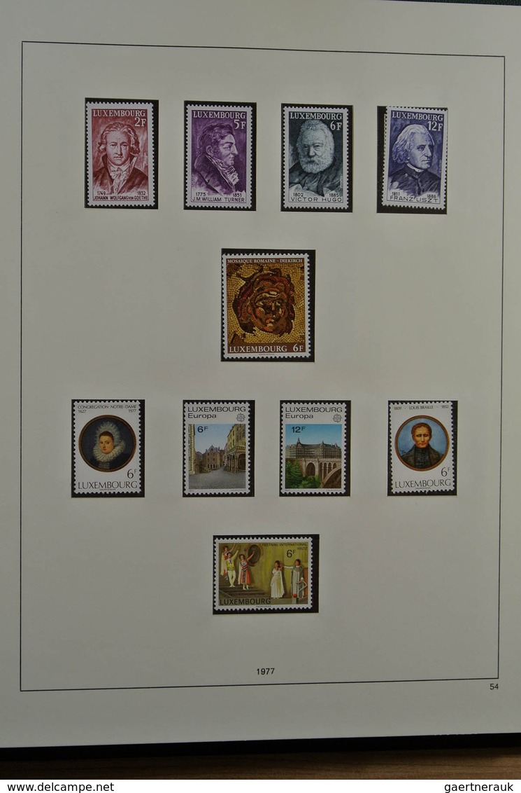 27282 Luxemburg: 1945-1985. For 99% complete mint never hinged and used collection, including all good iss