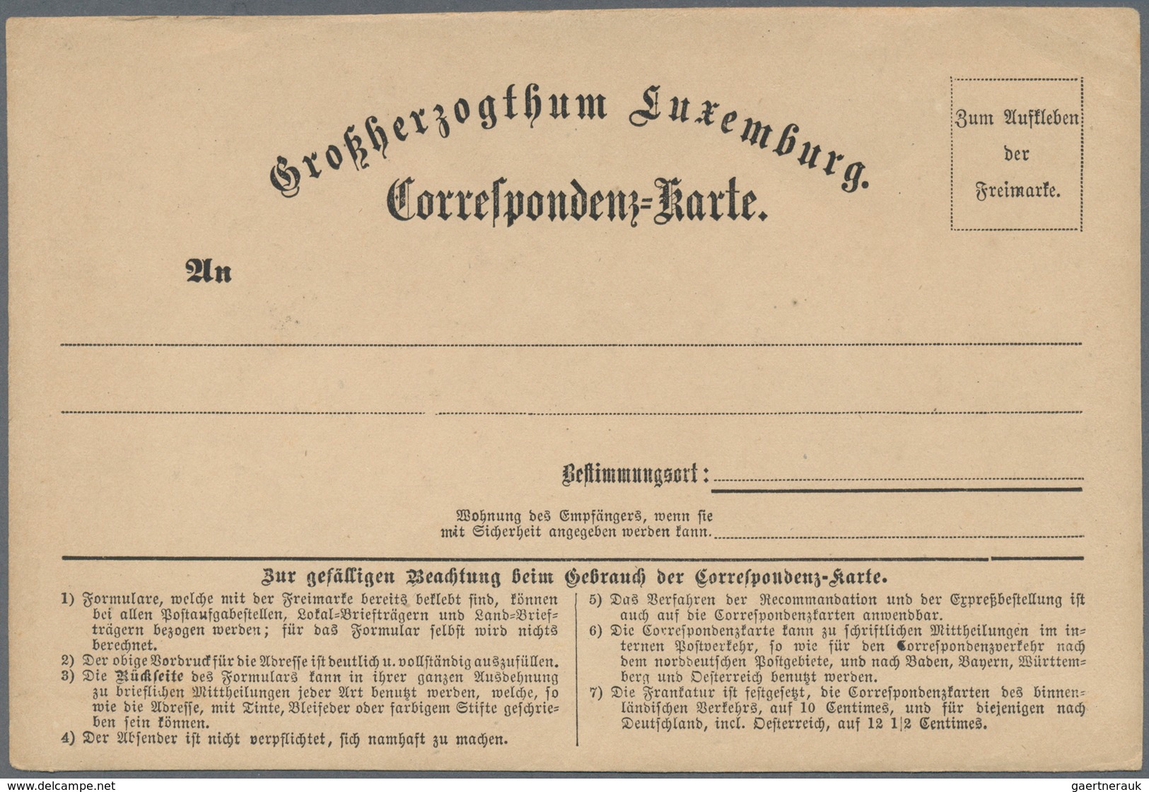 27289 Luxemburg - Ganzsachen: 1870/1874, Interessante Sammlung Der Postkarten-Vorläufer Mit 20. Ungebrauch - Entiers Postaux