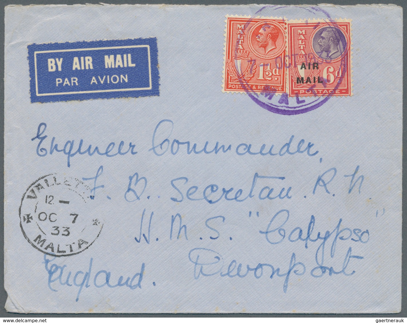 27292 Malta: 1845-1950 (ca.), collection of 170 mostly better items, shipmail, postage due, many registere