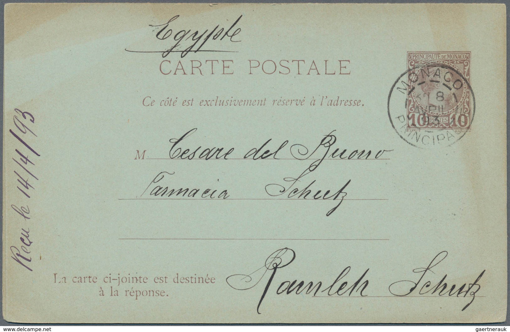 27341 Monaco: 1885/1985, Sammlung Mit Postkarten, Faltbriefen, Umschlägen Kartenbriefen Und Streifbändern, - Neufs