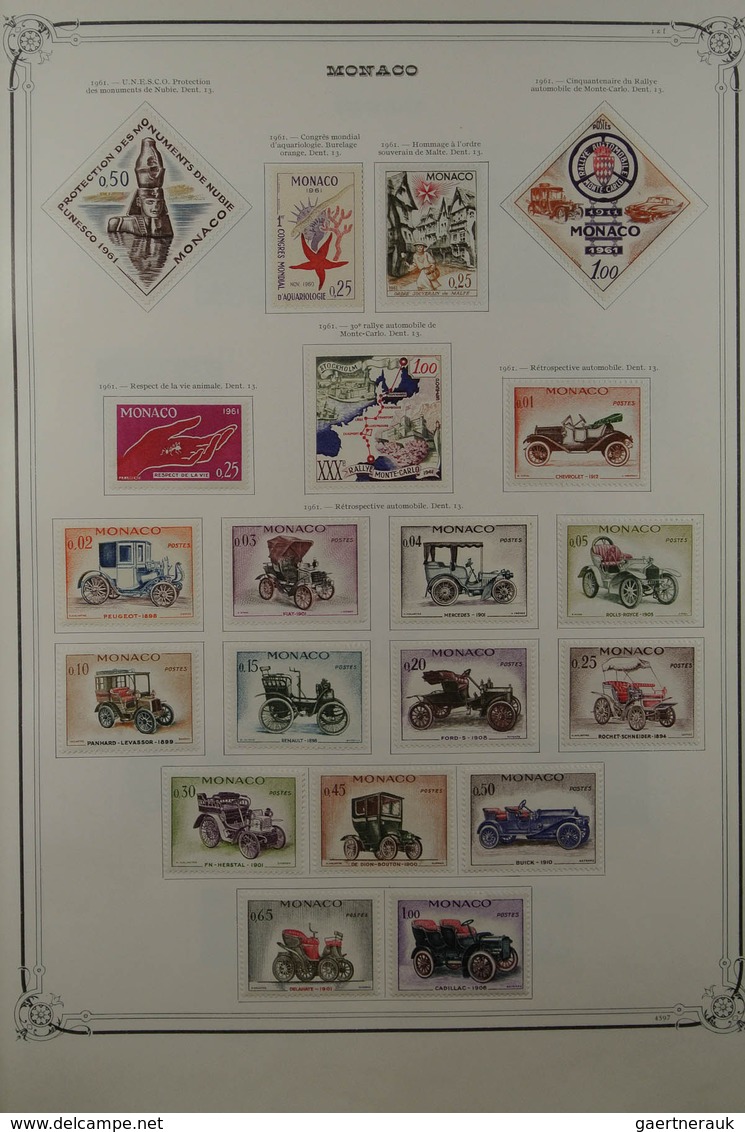 27366 Monaco: 1948-1988. Well filled, mostly mint hinged collection Monaco 1948-1988 in 2 large Yvert albu